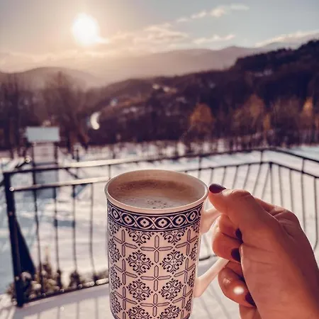 Na Skale Z Widokiem Na Panorame Karkonoszy
