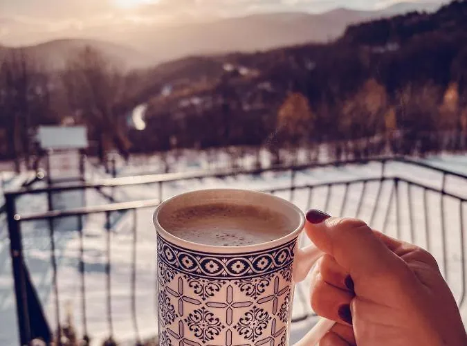 Na Skale Z Widokiem Na Panorame Karkonoszy