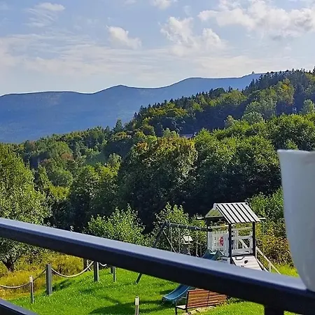 Na Skale Z Widokiem Na Panorame Karkonoszy شاليه